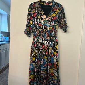 Elie Tahari Floral Multicolor Dress. Stunning. Medium